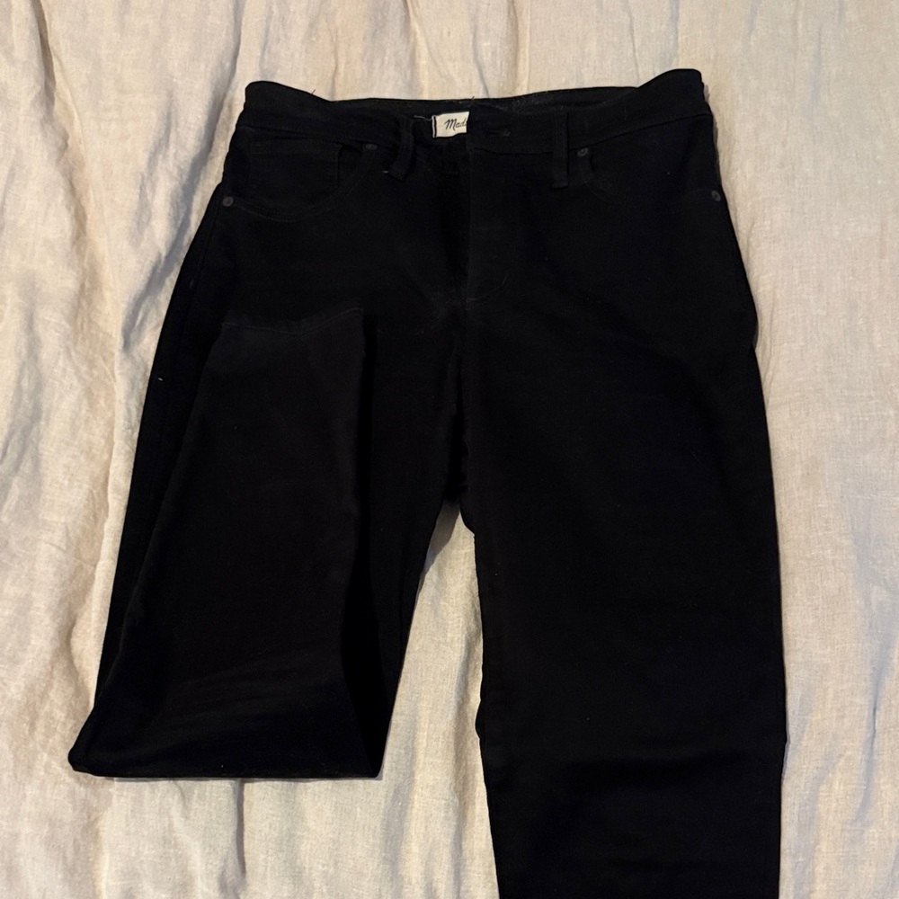 Madewell Curvy High Rise Black Skinny Jeans